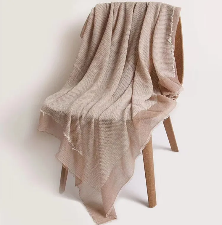 Ladies striped  square shawl autumn and winter new black scarf for women cashmere