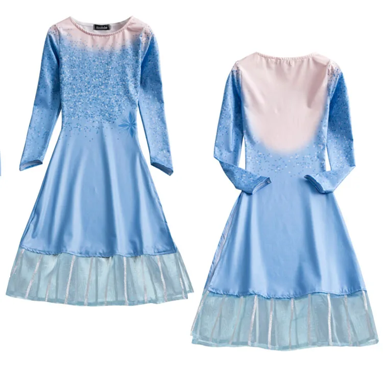 Оптовая продажа, новинка 2019 года, платье Эльзы из фильма «Холодное сердце 2», детская одежда для косплея, костюм Эльзы 2