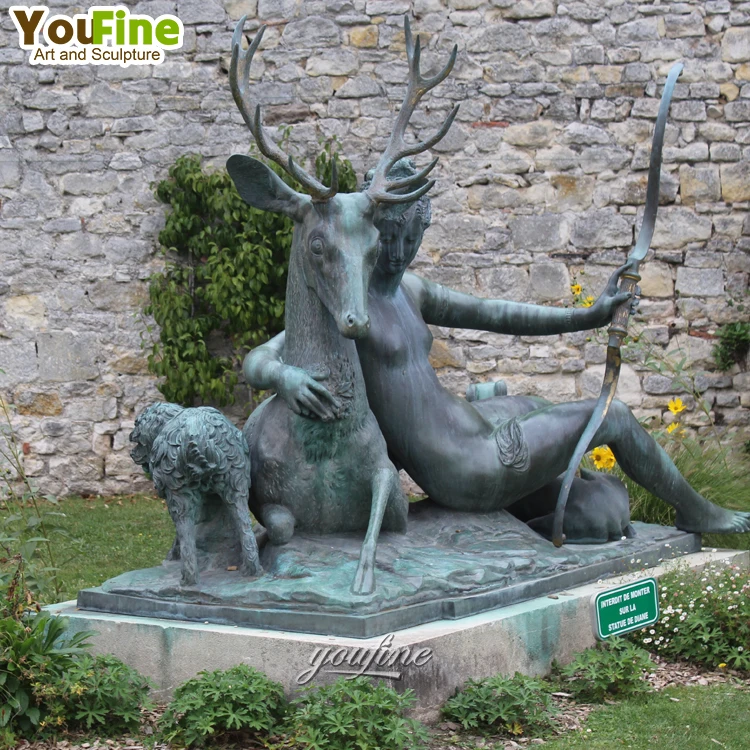 Life Size Metal Art Bronze Diana Woman Statue Sculpture