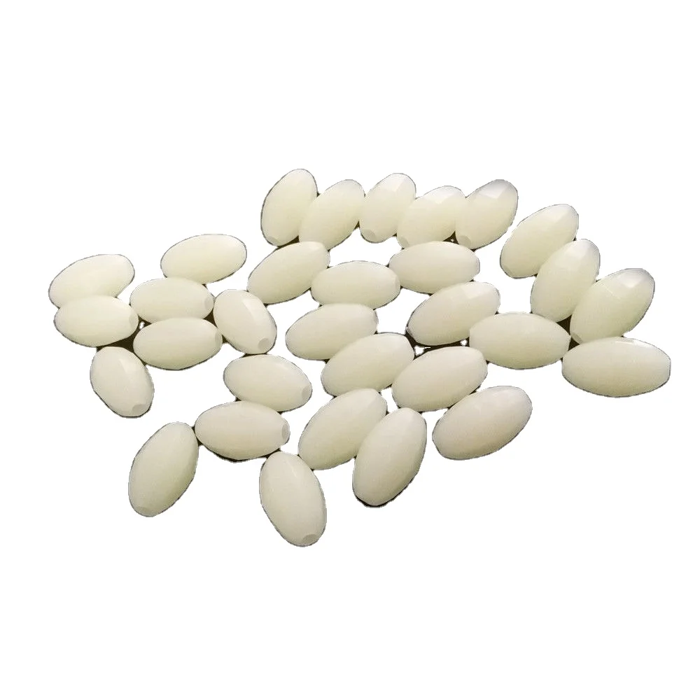 Wholesale Luminous Glow Fishing Beads Plastic Oval Egg Beads Fishing Tackle For Rig 100pcs/bag
