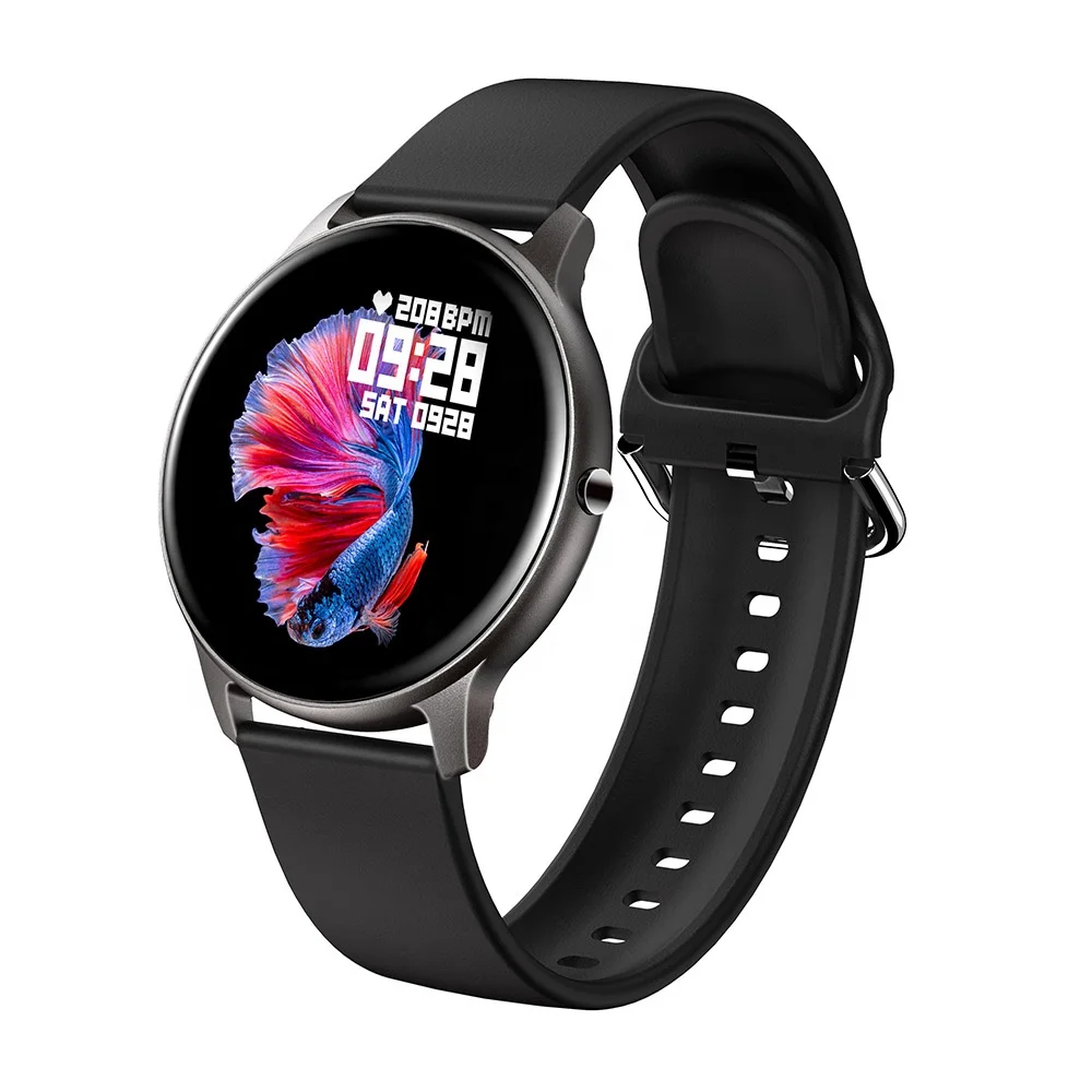 LW02 круглый сенсорный Android большой лучший фитнес музыка температура Smartwatch