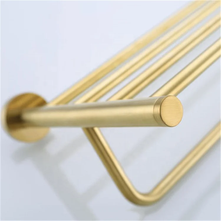 Brushed Gold Bathroom Hardware Set Robe Hook Towel Rail Rack Bar Shelf Paper Holder Wall Mount Towel Bar Bathroom Accessories