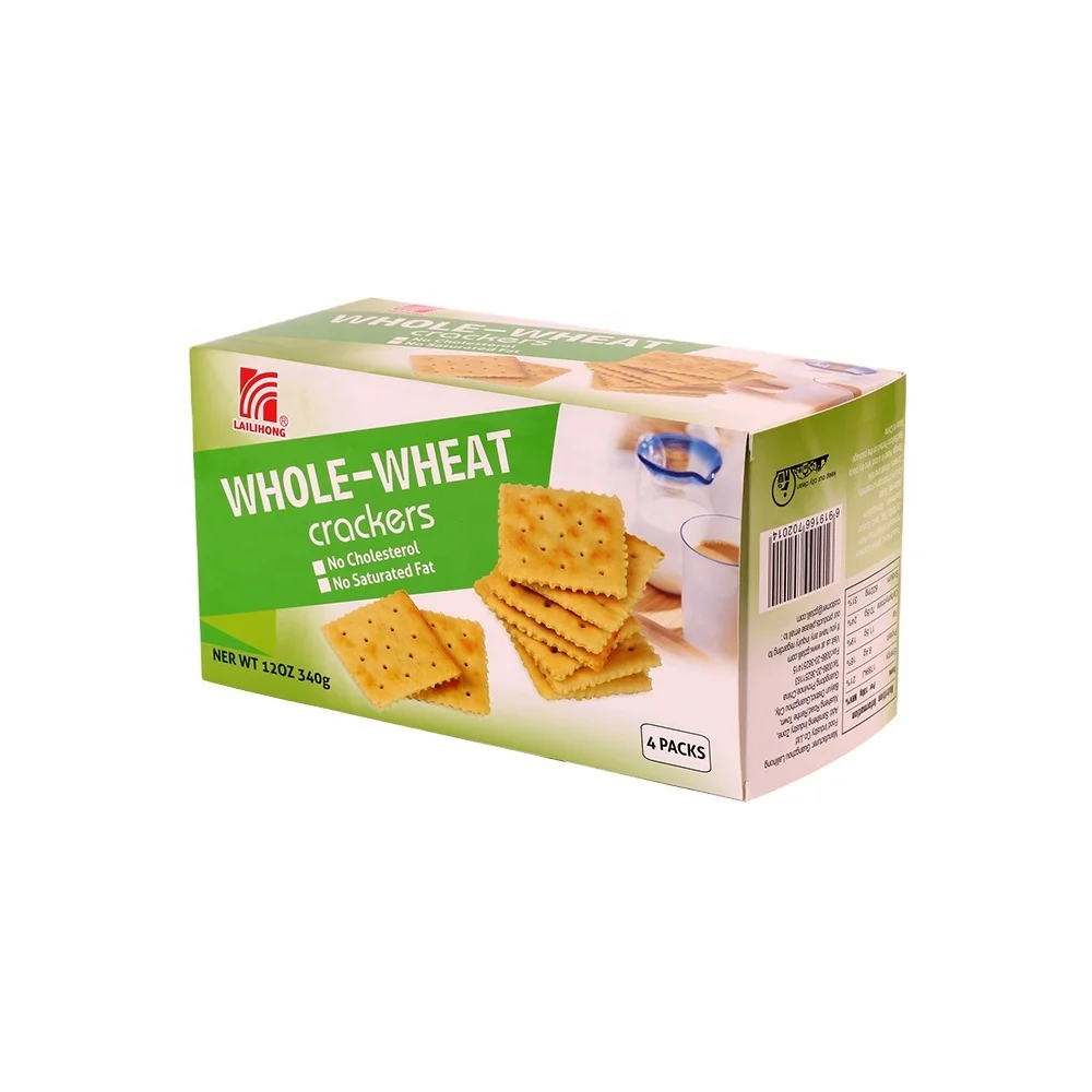 Biscuit in Box for Snack Food Whole Wheat Salty Crispy Soda Cracker