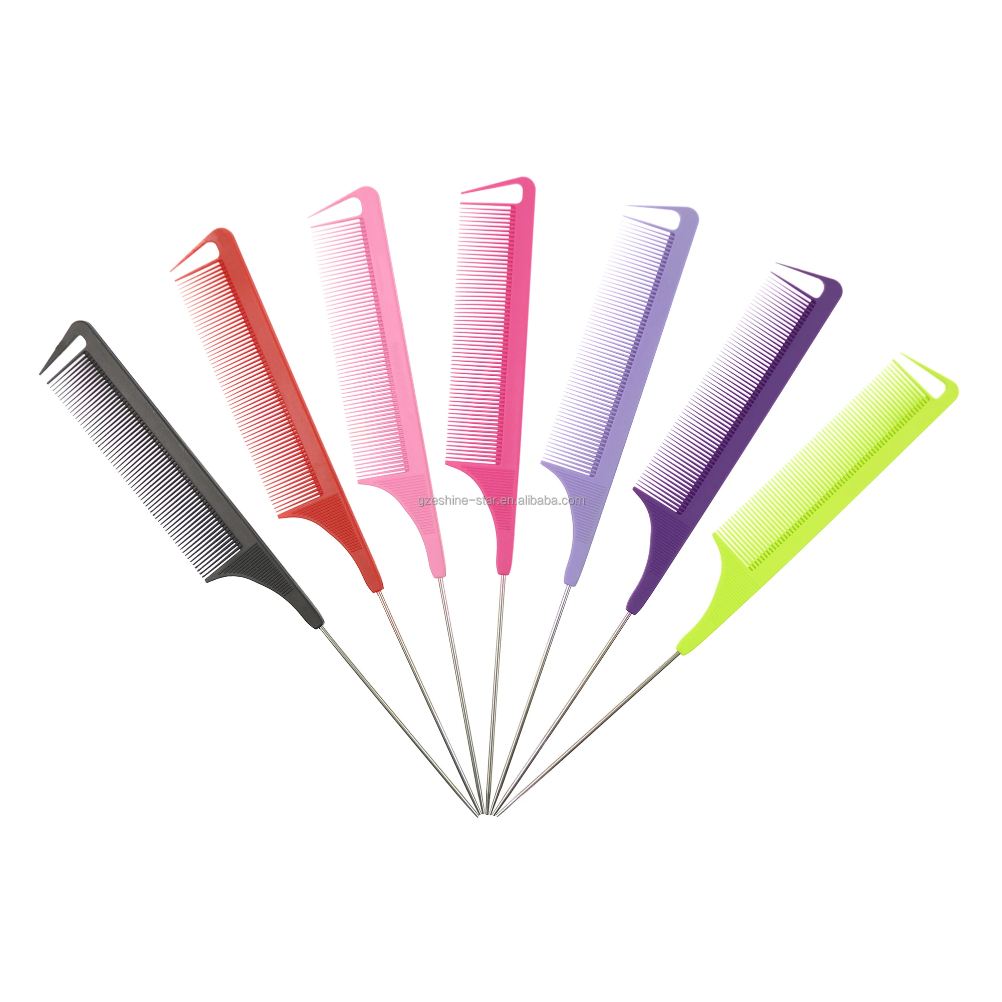 Индивидуальная этикетка антистатический пластиковый черный хвост крысы Углеродные волосы для укладки с индивидуальными расческами