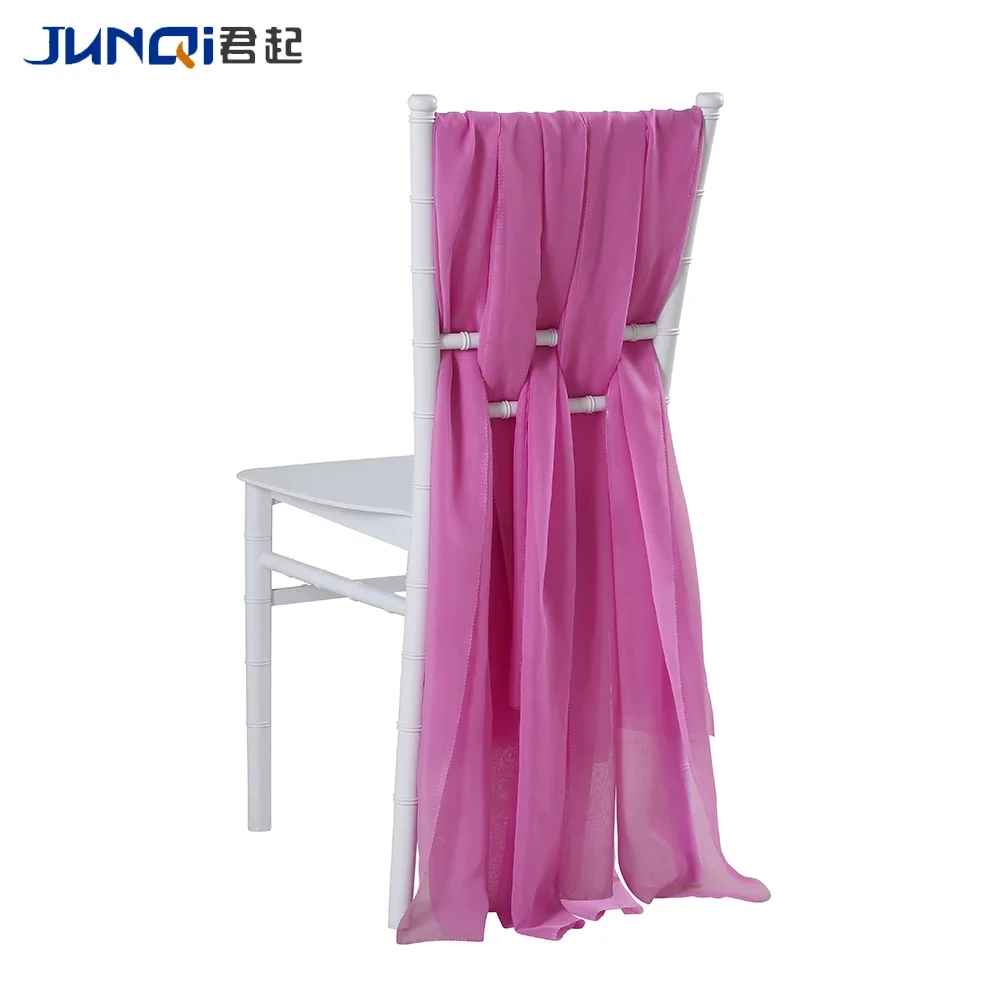 Pink flower spandex Chair Sash cover pink wedding chair cover