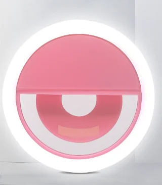 Rechargeable Led Selfie Ring Light Cell Phone Tiktok Ring Lamp For Selfie Phone Clamp Light