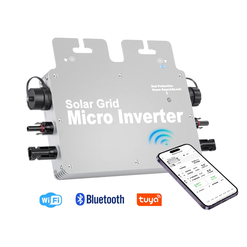On Grid Microinverter 400W Solar Communication Stand By WIFI Mobile APP PV Solar Grid Tie Micro Inverter 400watt