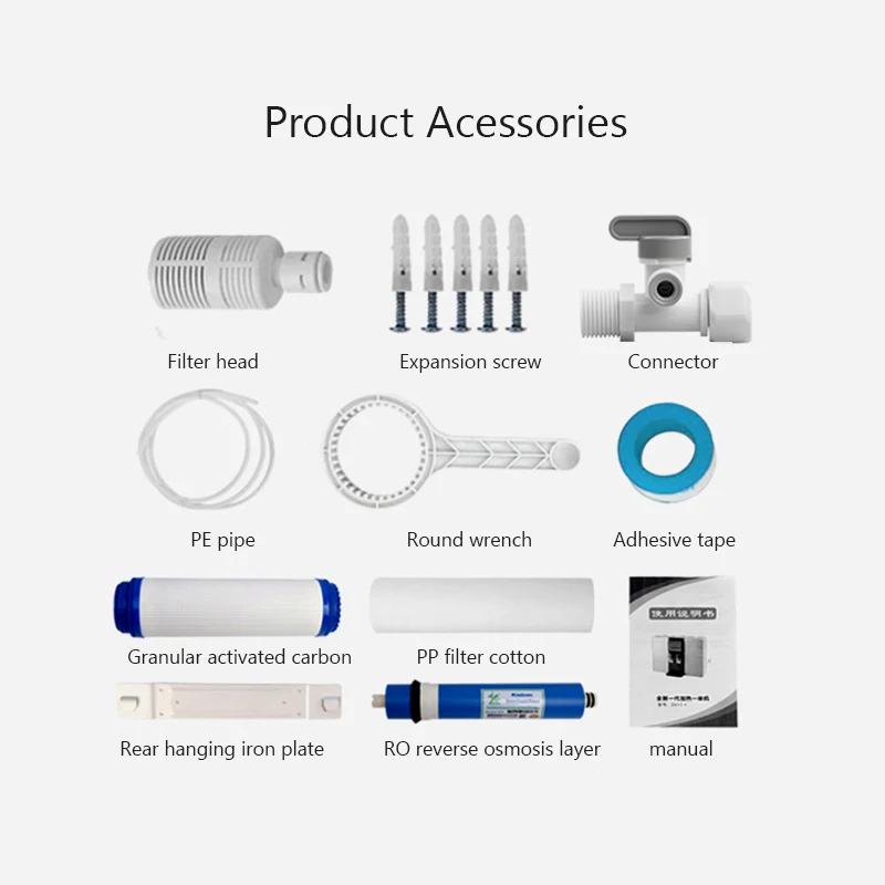 OEM ODM Cheap Constant Temperature Direct Water Dispenser RO Water Purifier 5 Layer Filter Alkaline Tap Water Purifier