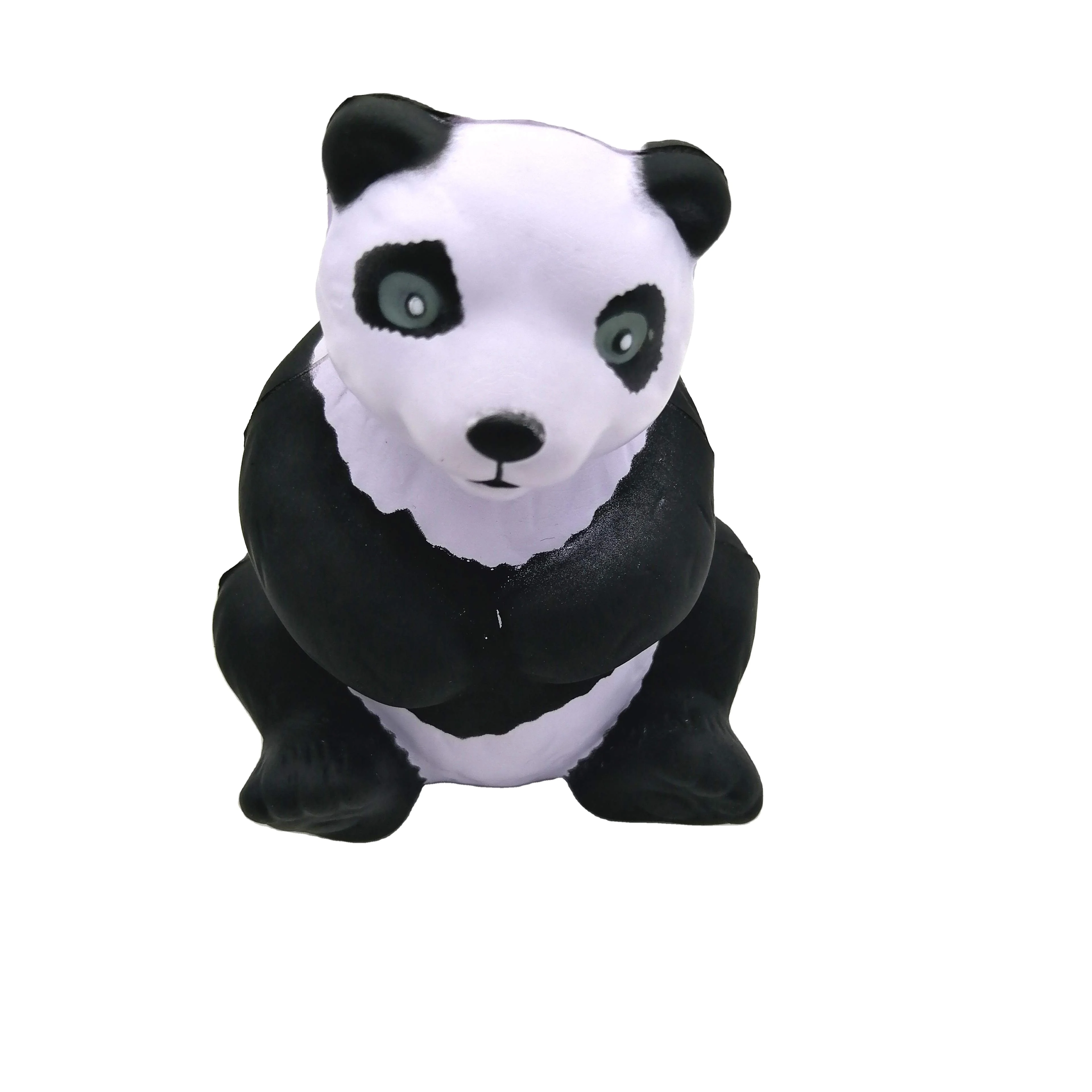 Custom Logo Panda Stress Reliever Anti Stress Panda PU Foam Panda Stress Ball For Promotion