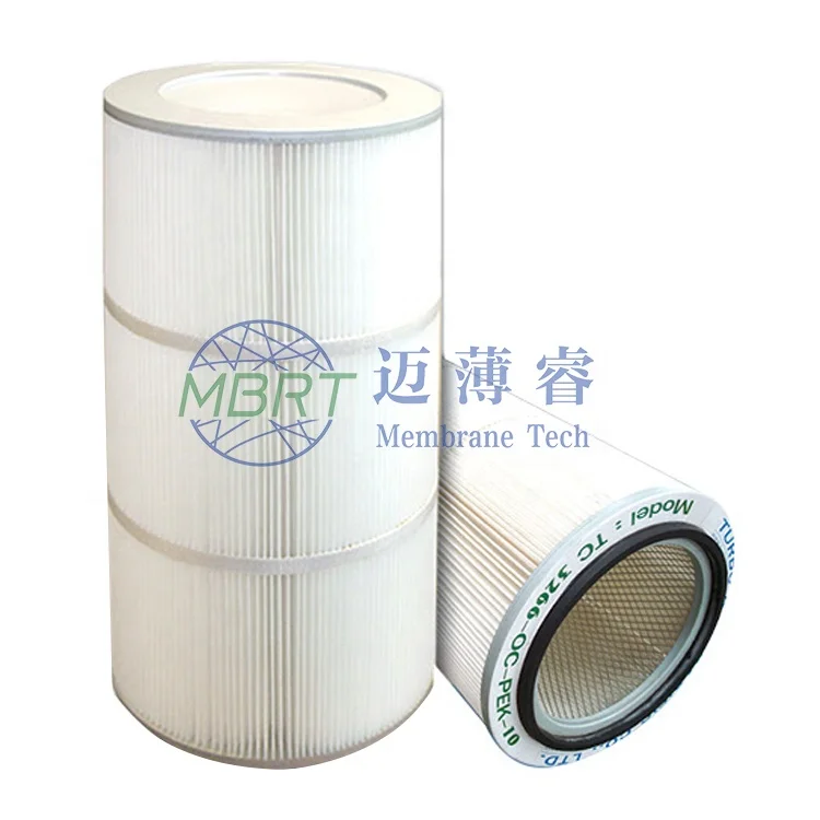 Dust collector wood pulp fiber filter cartridge for industrial welding fume extractor