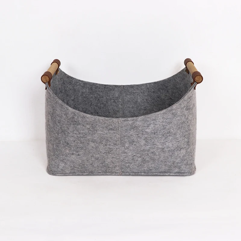 Hot sale factory price storage boxes & bins collapsible laundry basket fireproof firewood log baskets