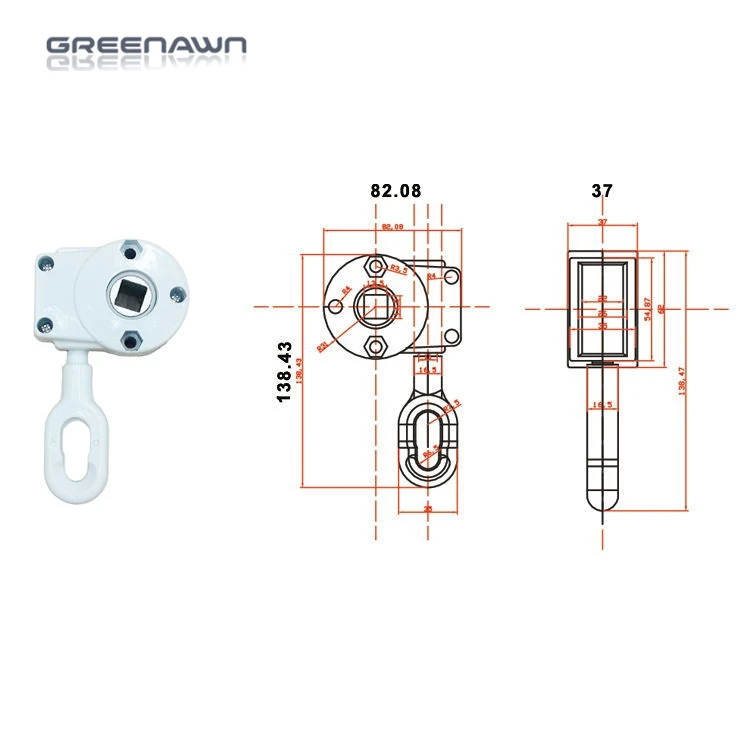 Small Size 1:7 Gear Boxes Retractable Awning Gear Box Set Accessories
