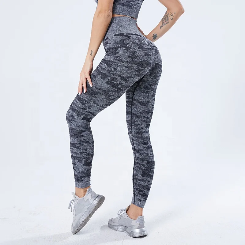 Women Vital Seamless Yoga Pants Camouflage High Elastic Push Up Gym Legging Sport Fitness Running Leggings Female Jogger Leggins