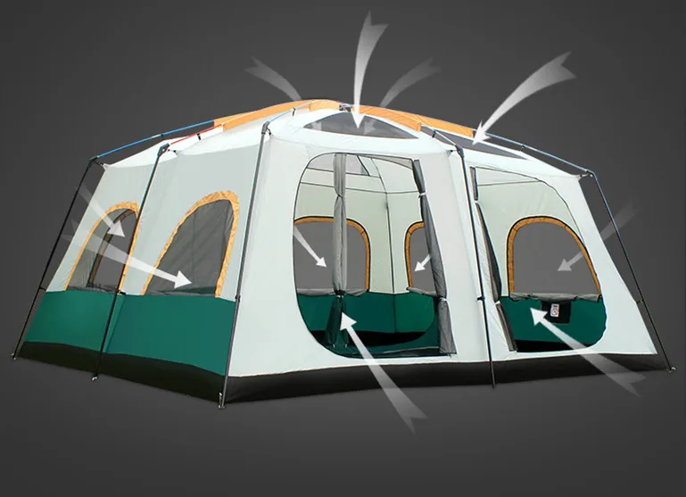 Top big yurt tent luxury family tent, suitable for camping, beach and hiking