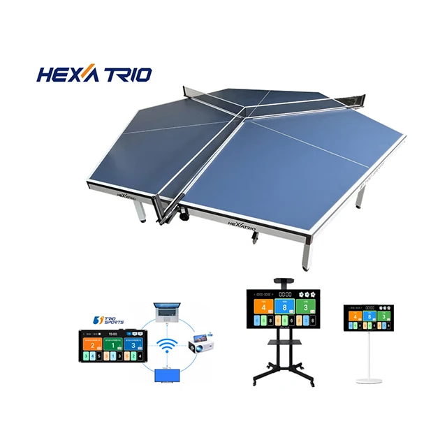 Most Popular Sale Outdoor Waterproof Playing With Great Value Training Table [HEXA TRIO] Hexagon Table Tennis Table