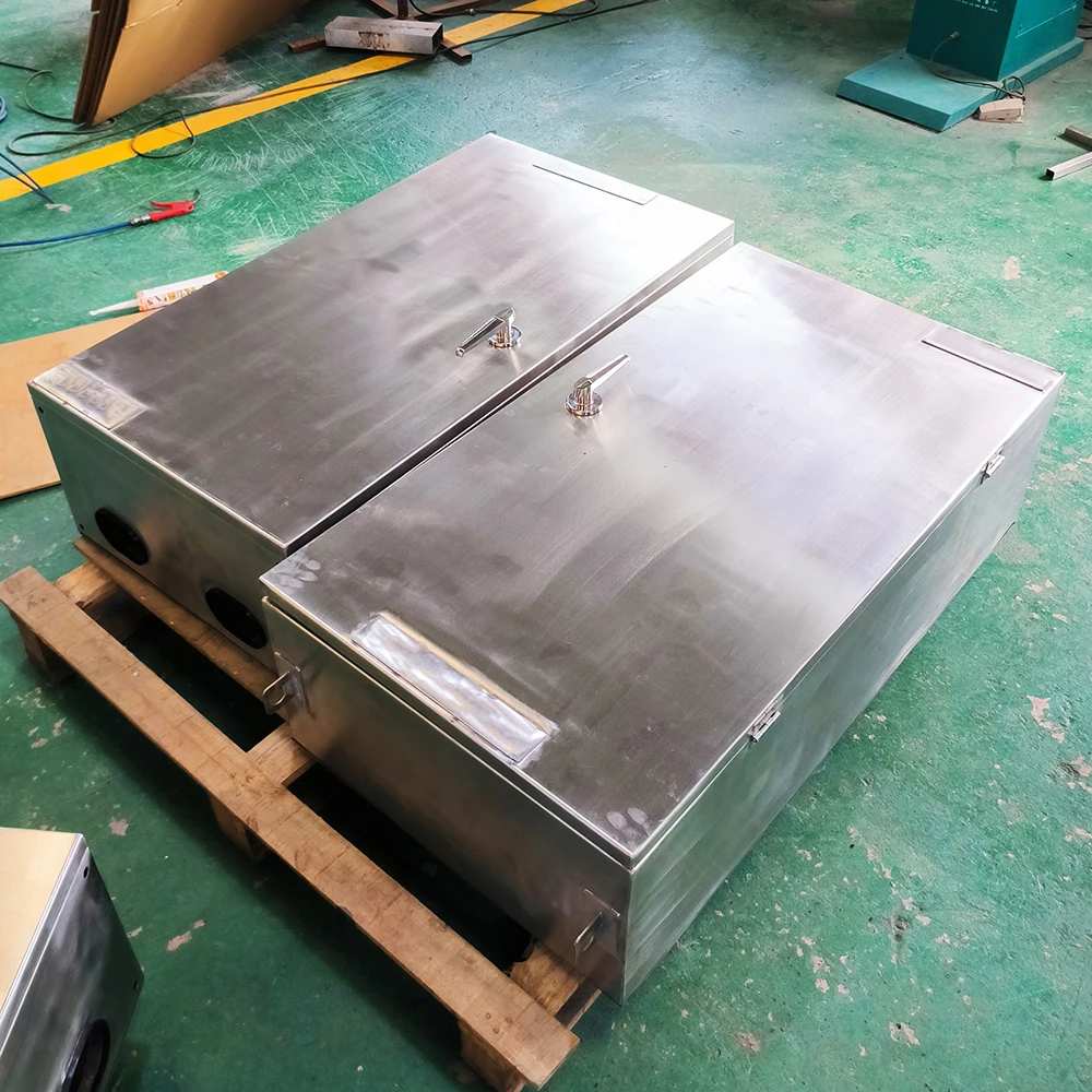 OEM customized stainless steel electrical box laser cutting, bending, welding, assembling, processing semi-finished samples