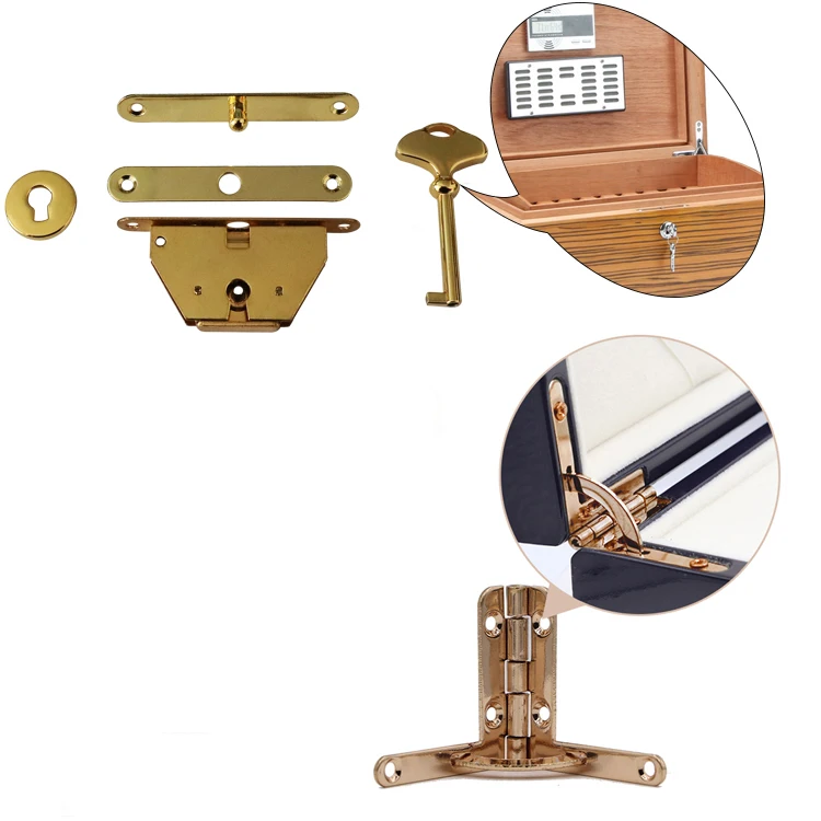 Cigar Box Packaging Hinge Locks For Humidor