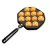 12 Holes Household Kitchen Non-stick Coating Cast Aluminium Takoyaki Maker Mold