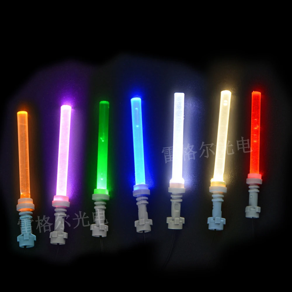 LED Light Kit For Figure USB Connector Contains Only Lightsaber No Blocks diy Building block light for children  toys