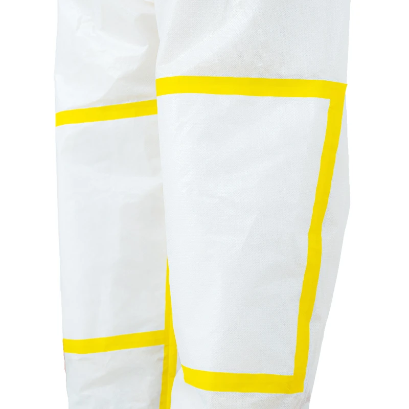 Factory supply Multilayer barrier film chemical protective suit /Acid resistant clothing Type 3b/4b work clothing