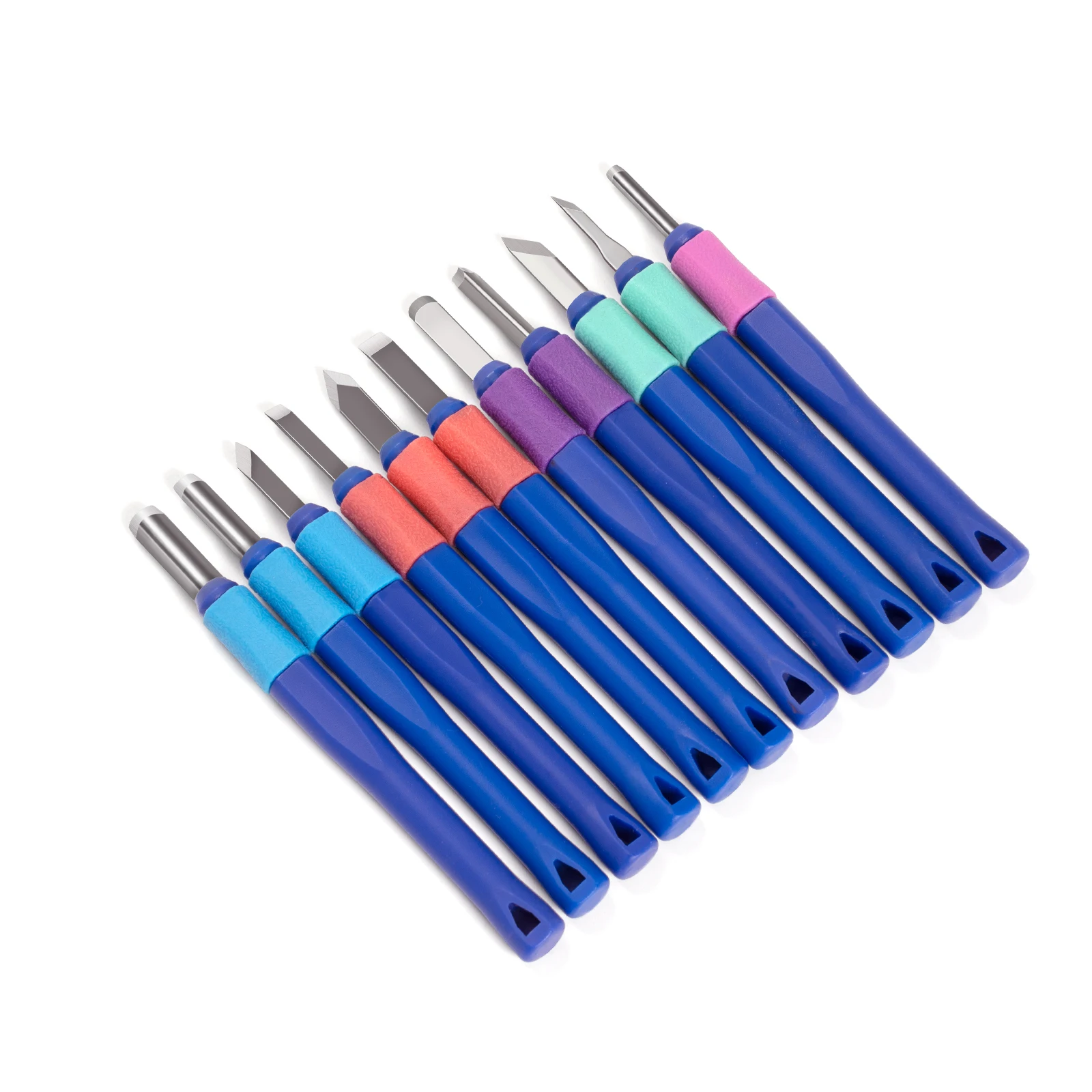 Sk2 Wood Carving Chisel 7pcs Plastic Handle Wood DIY Carving Knife For Carving