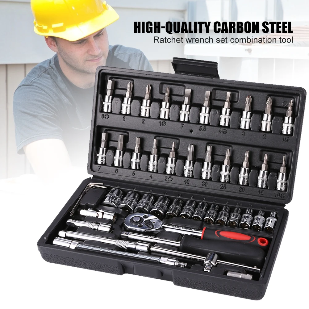 Small 9-piece Set of Emergency Tools Safety Hammer Hardware Tool Set Car Home Box Toolbox Repair Simple Combination