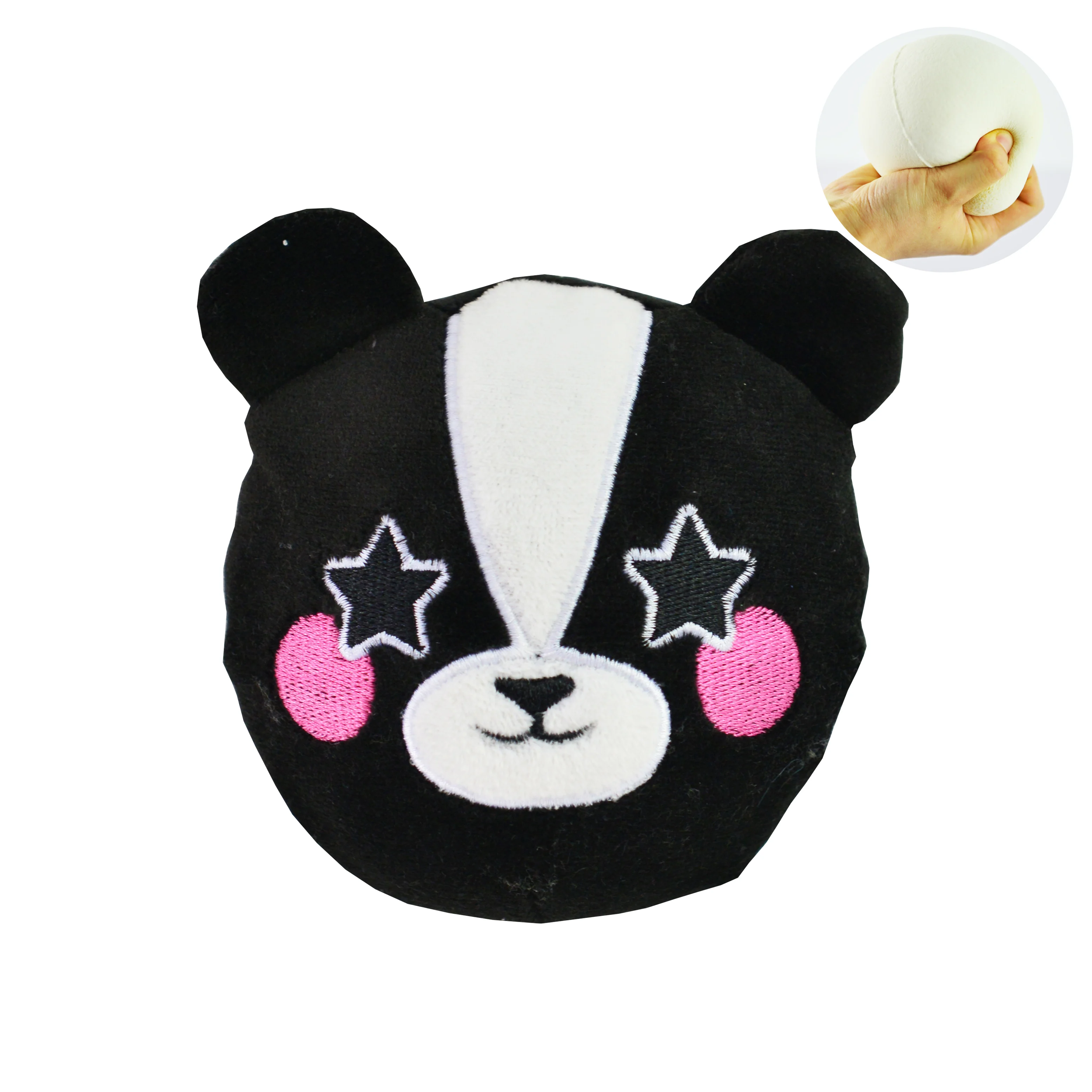 Plush Animal Squishy Keychain Assortment Squish Stuffed Animal Toy Memory Foam Plush Stress Relief Ball