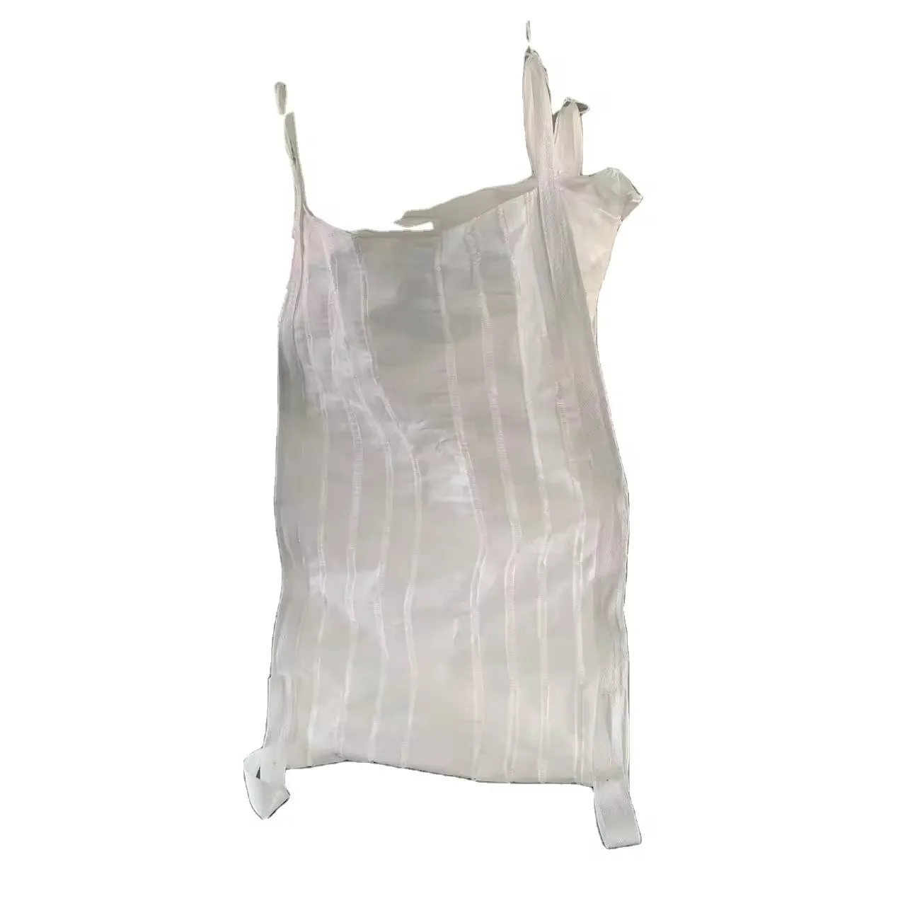 1 Ton PP Woven Jumbo Bag Breathable Firewood Sack Carrier Big Mesh Net for Recycled plastic pellets PS PVA PMMA
