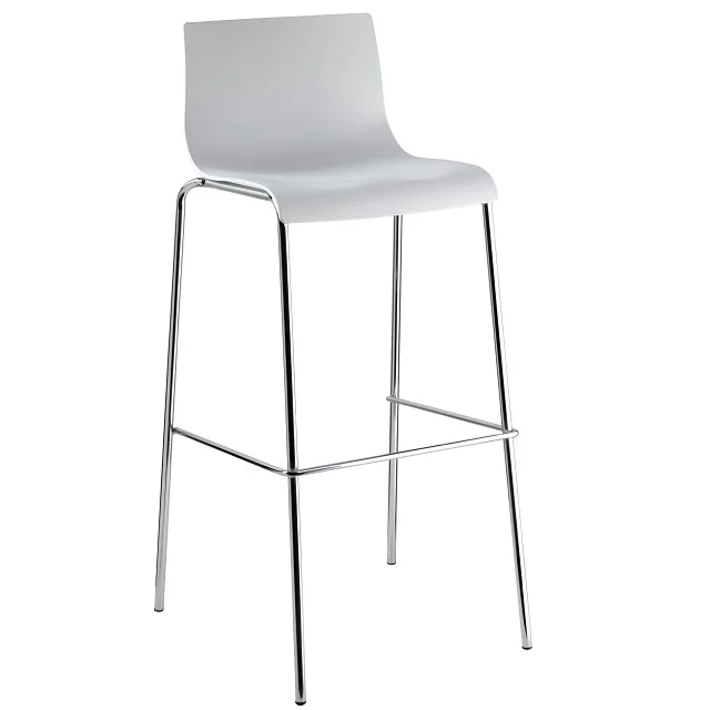 High quality modern high chrome legs frame bar stool chair kitchen bar chair for sale