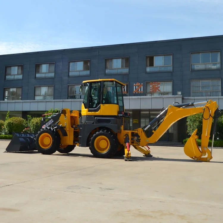 TOSH Farm Digger Backhoe Loader Tractor With Industrial Backhoe and Loader