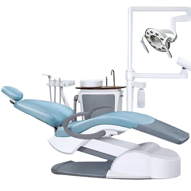New Arrival Fully-Hand Operated Rotatable Dental Unit Electric Dental Chair with Metal & Plastic Components for Dentist Use