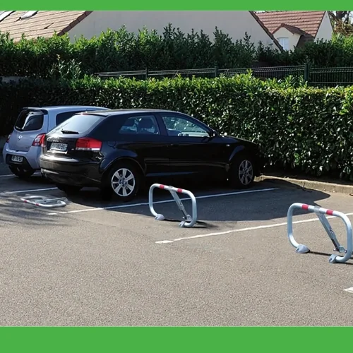 Block Parking Lot Bar BPE Galvanized Steel Push Button Lock 3 Keys Impact Resistant Private Parking Space Barrier Security Gate