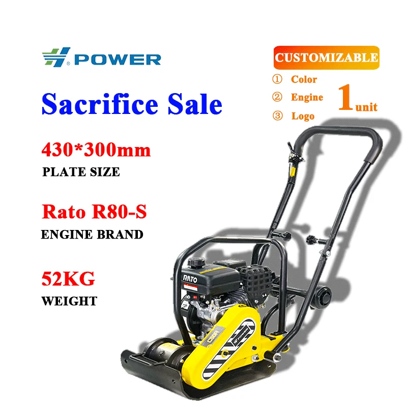 wholesale custom small dirt compaction machinery versatile plate compactor manual one-way machine