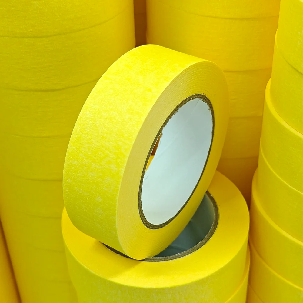 Australia Strong rubber glue High quality Decorative Crepe 50mm Beige General purpose Masking Paper Tape