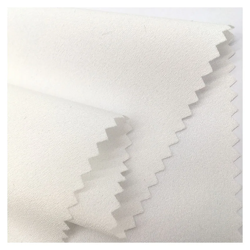 Soft high quality 100% polyester ITY crepe de chine fabrics  for garment