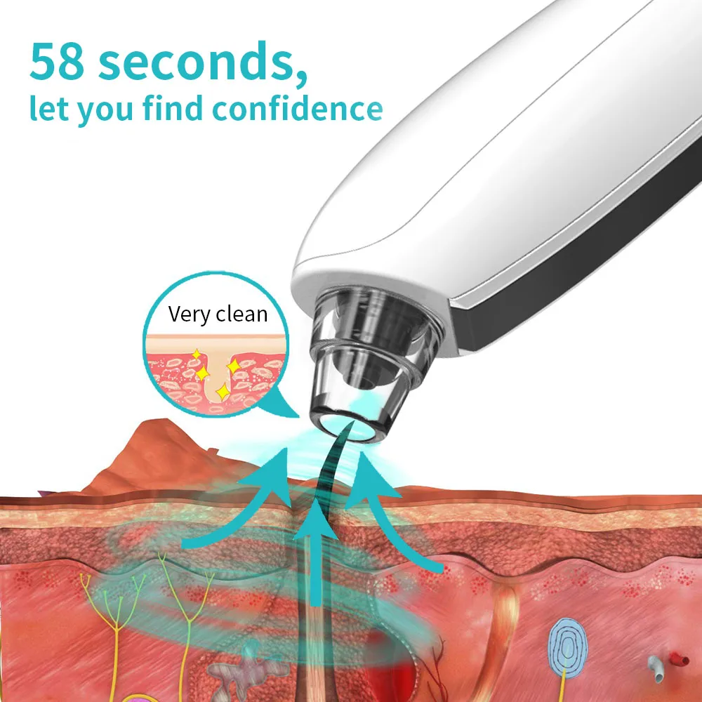 Visual HD Pore WIFI Visible Electric Pore Cleaner Lifting Moisturizing Vibration Face Tool Visual Blackhead Remover Vacuum