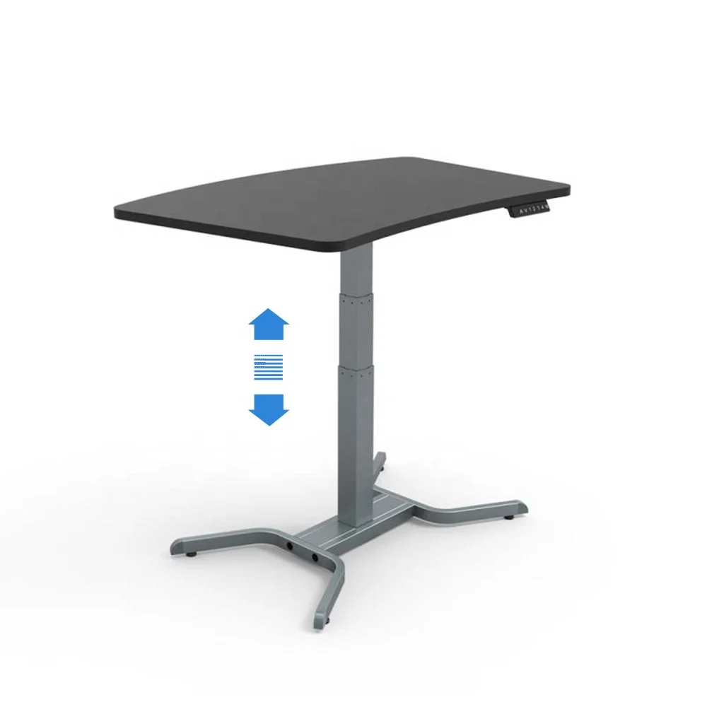 Electric single column Sit Stand up Height Adjustable Desk
