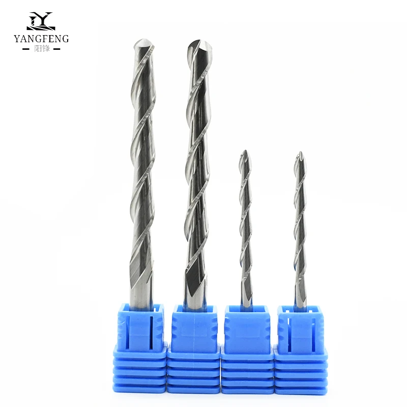 Custom In stock CNC ball Nose bits Carbide two flutes ball nose end mills for wood Ball nose engraving tools