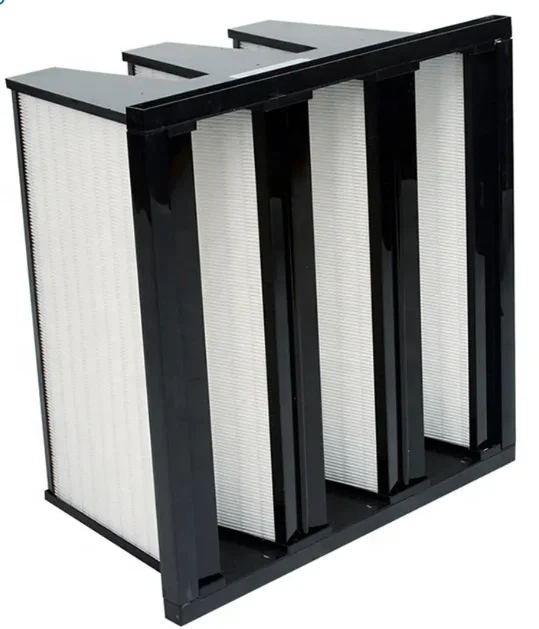 H13 hepa фильтр H14 V формы банка пластиковая рамка 3 тип воздушный 20x20x12 дюймов
