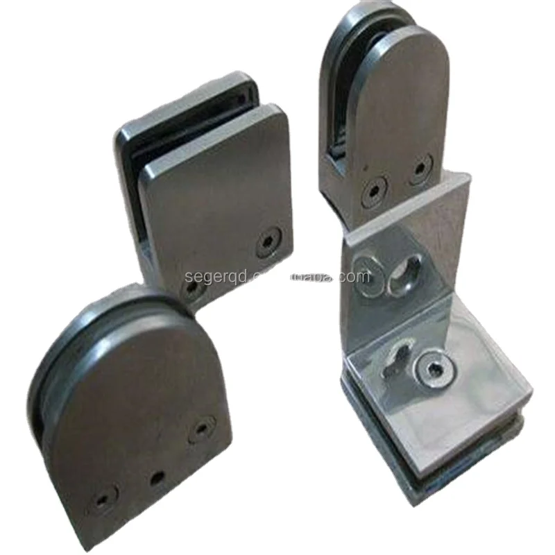 Stainless Steel glass shelf holding clips corner clamp