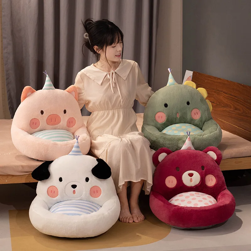Teddy Bear Soft Kids Animal Shape Seats Baby Sofa Chair Children Pig Dog Plush Sit Baby Sofa