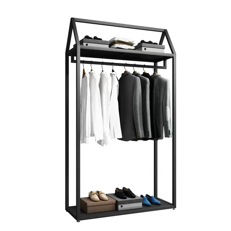 Complete Set for Sale Men Clothes Display Stand Rack Children Sports Shops Fashionable Garment Shop Fixture