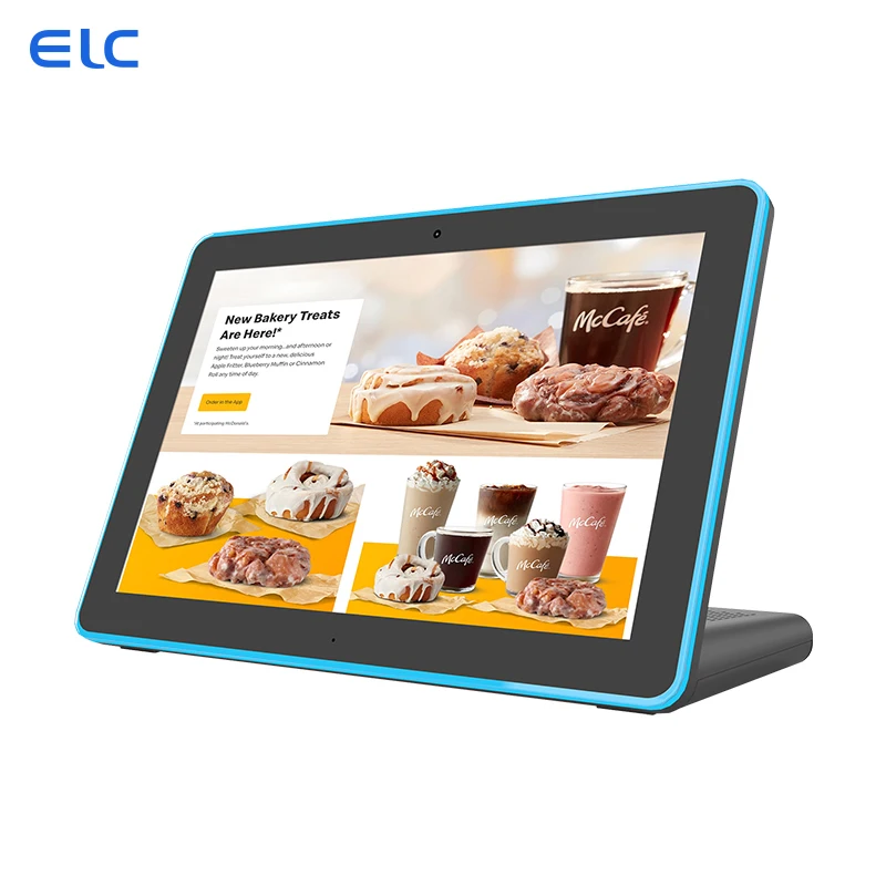 WL1087T(2020) 10.1 Inch L -shaped POE Touch Screen Dual Speaker Light Tablet PC with Quad Core Android 6.0 Capacitive Screen