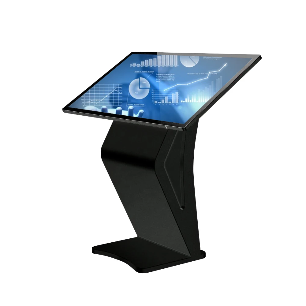 43 Inch Indoor Commercial Horizontal Stand touch screen Display Advertising Totem Lcd Digital Signage Stand Kiosk for Hotel
