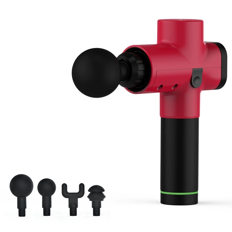 Ручной спортивный глубокий вибрирующий пистолет для массажа мышц Fascia с 6 массажными головками