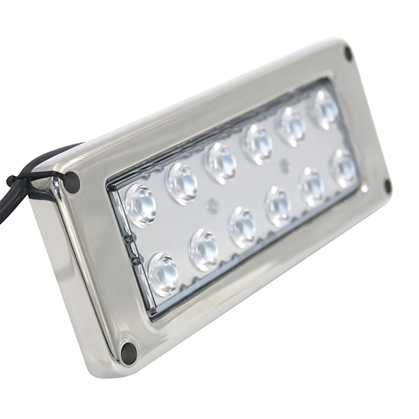 Yuefa 12W 36W 60W Marine Waterproof IP68 Cabin Ceiling Lamp Downlight Boat Yacht Sea Ocean LED Underwater Light