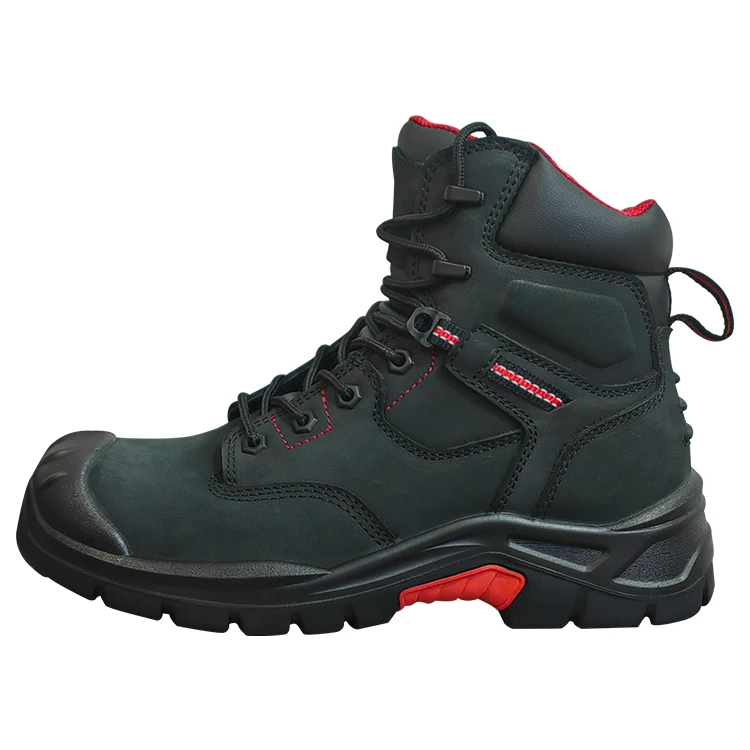 Cow Leather s3 safety work boots Protection One-piece injection molded sole industrial oil resistant safety boots steel toe