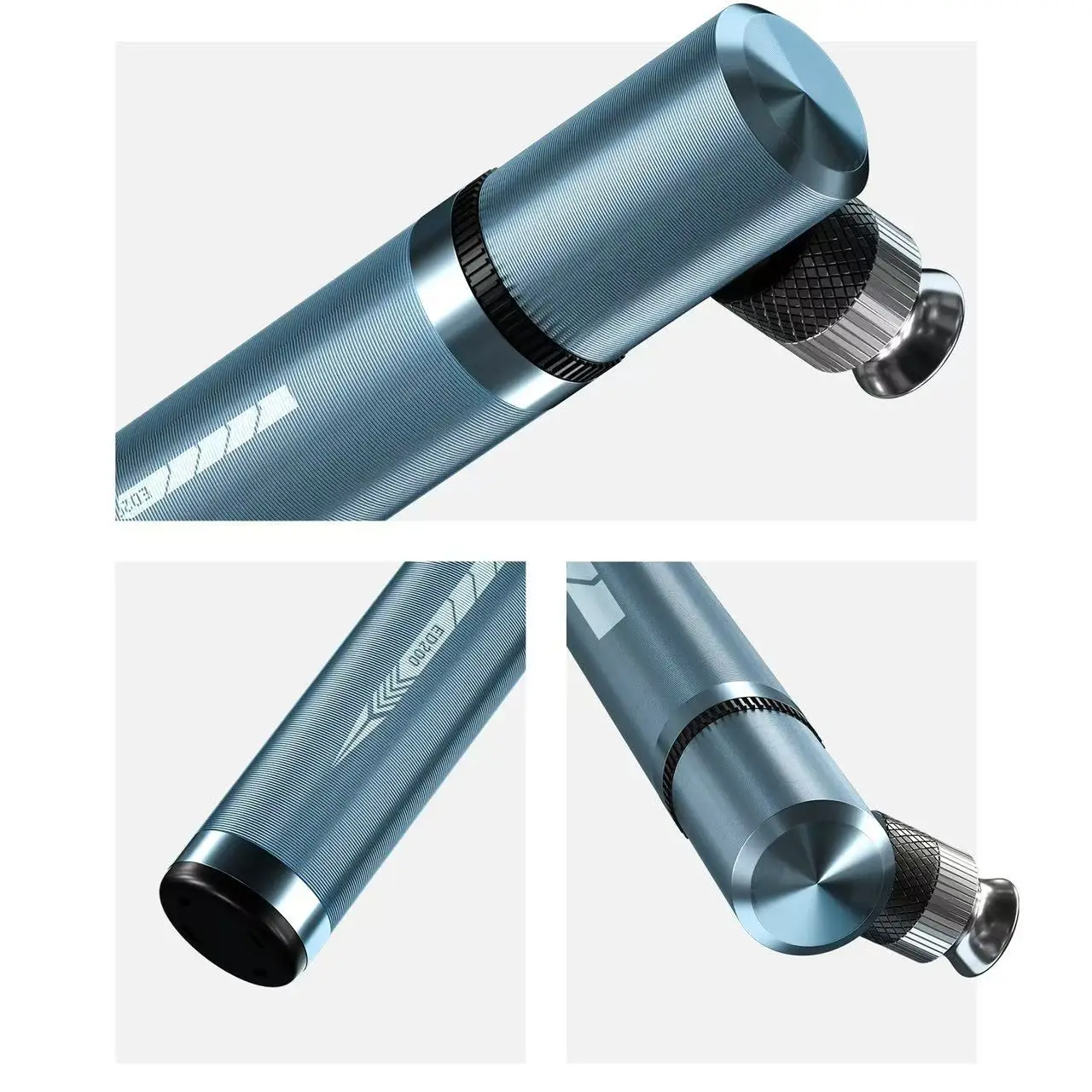 DELANHUWI Hand Pump Portable Outdoor Bicycle Pump With Presta Schrader Valves Adapter Made From Steel Plastic for Mountain Bikes