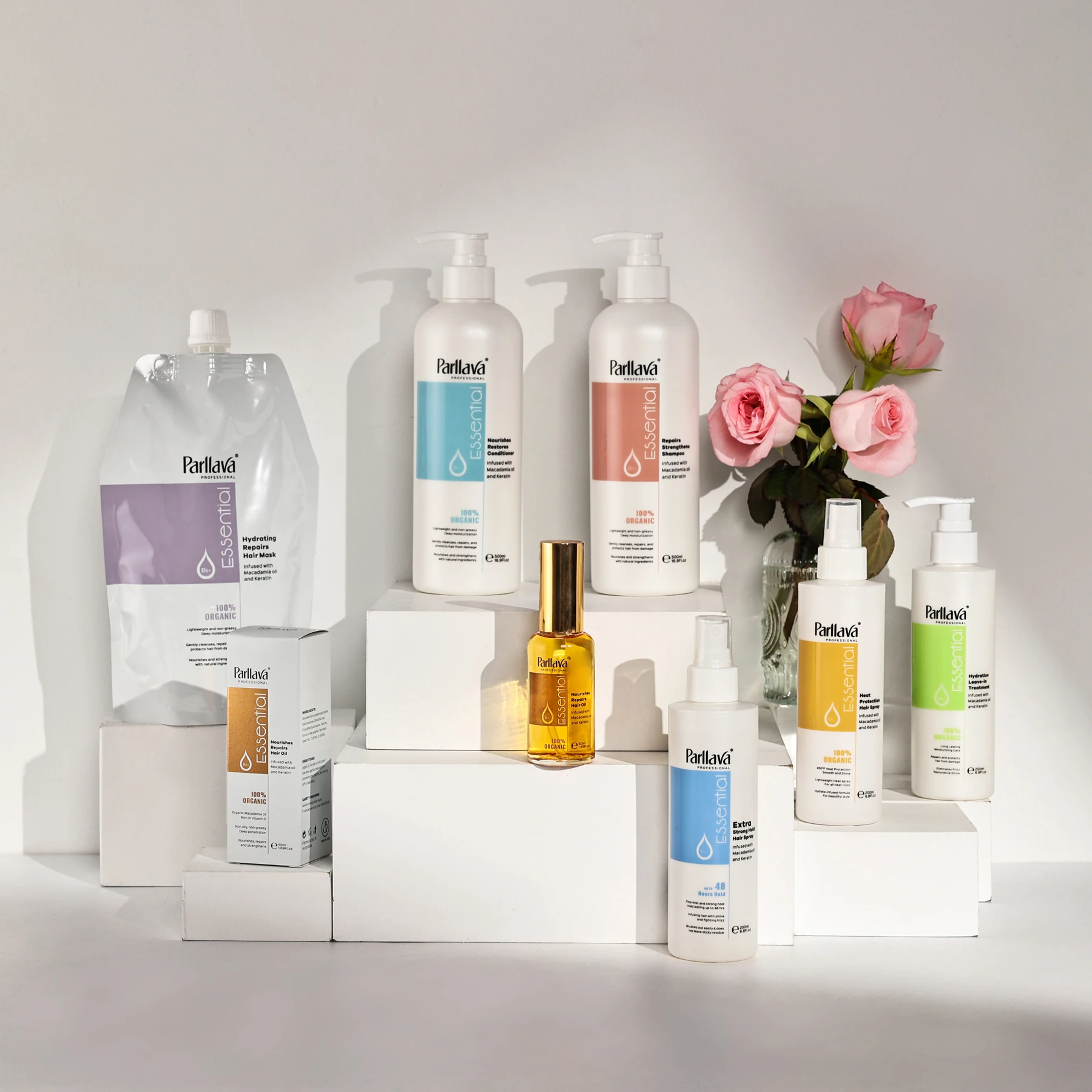 Custom Wholesale Macadamia Oil Keratin Hair Oil Natural Essential Oils For Hair Growth