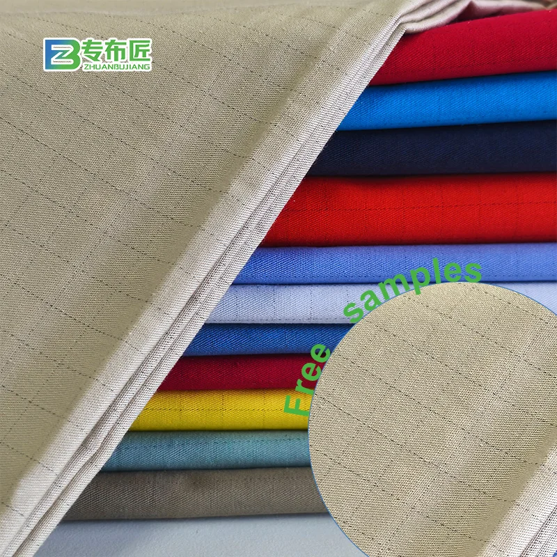 100% хлопок 20*16 128*60 235 г/м2 эффективная Антистатическая 1 0 сетка Удобная износостойкая ткань для одежды